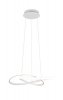 Minimalistyczna lampa wisząca LED biała zawinięty okrąg geometryczna uniwersalna MANSA R33111131 Rl